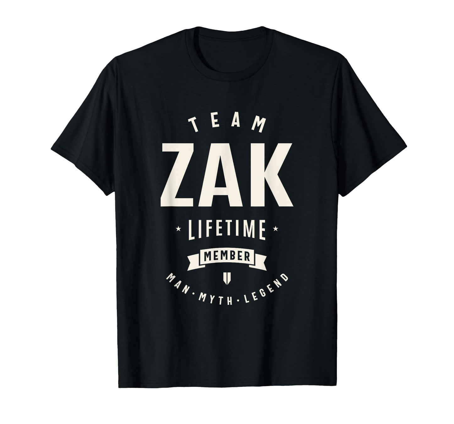 Team Zak Lifetime Member Funny Name Zak T-Shirt