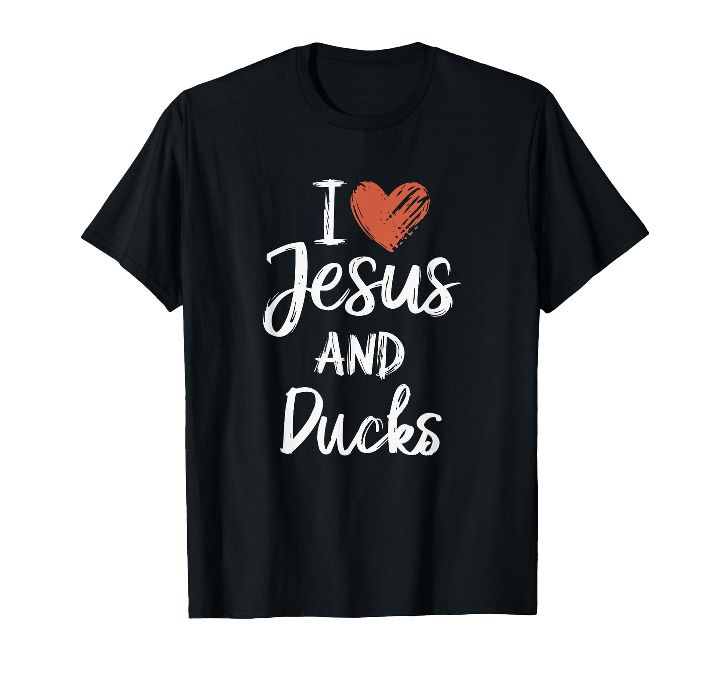 I Love Jesus And Ducks Christian Religious Ducks Lover T-Shirt