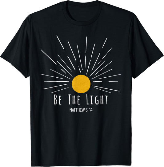 Matthew 5 14 Sunburst Bible Verse Christian, Catholic T-Shirt