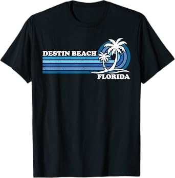 Retro Vintage Family Vacation Florida Destin Beach T-Shirt