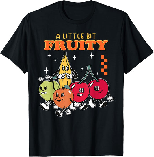 A Little Bit Fruity Fruit Friends Support LGBTQ Pride Ally T-Shirt