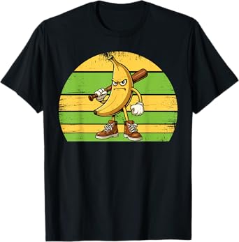 Retro Banana Gifts Men Kids Women Funny Banana T-Shirt