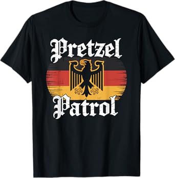 Pretzel Patrol German Flag Funny Oktoberfest T-Shirt