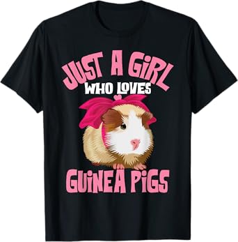 Funny Guinea Pig Costume For Women Girls Guinea Pig Lover T-Shirt