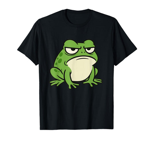 Funny Grumpy Frog Toad Animal Design Gift for Men Women Kids T-Shirt