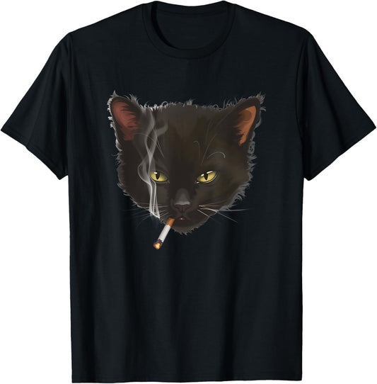 Funny Smoking Cat T-Shirt