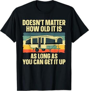 Best Pop Up Camper Art For Men Women Pop Up Trailer Camping T-Shirt