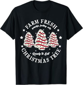 Farm Fresh Christmas Tree Xmas Cake Holiday Family Matching Unisex-Kids T-Shirt
