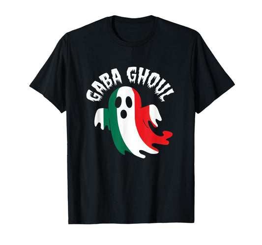 Halloween Gaba Ghoul Ghost Funny Italian Gabagool Pun T-Shirt