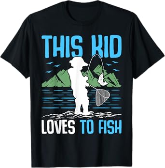 This Kid Loves To Fish I Fishing T-Shirt