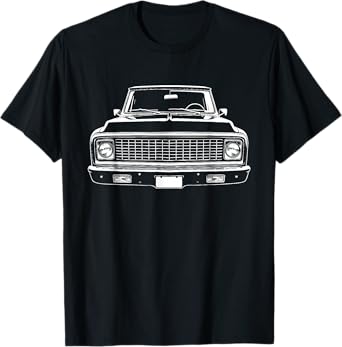 67-72 C10 Custom Front Grill Profile C10 Truck Silhouette T-Shirt