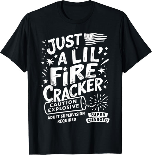 Just A Lil' Firecracker 4th Of July Toddler T-shirt