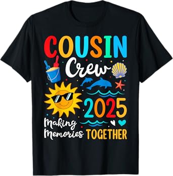 Cousin crew 2025 Summer Vacation Beach Family Trips Matching T-Shirt