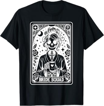 Bride Squad Tarot Card Bride Coven Gothic Bachelorette T-Shirt