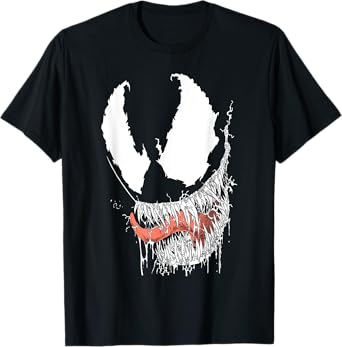 Marvel Venom Halloween Big Drooling Mouth With Sharp Teeth T-Shirt