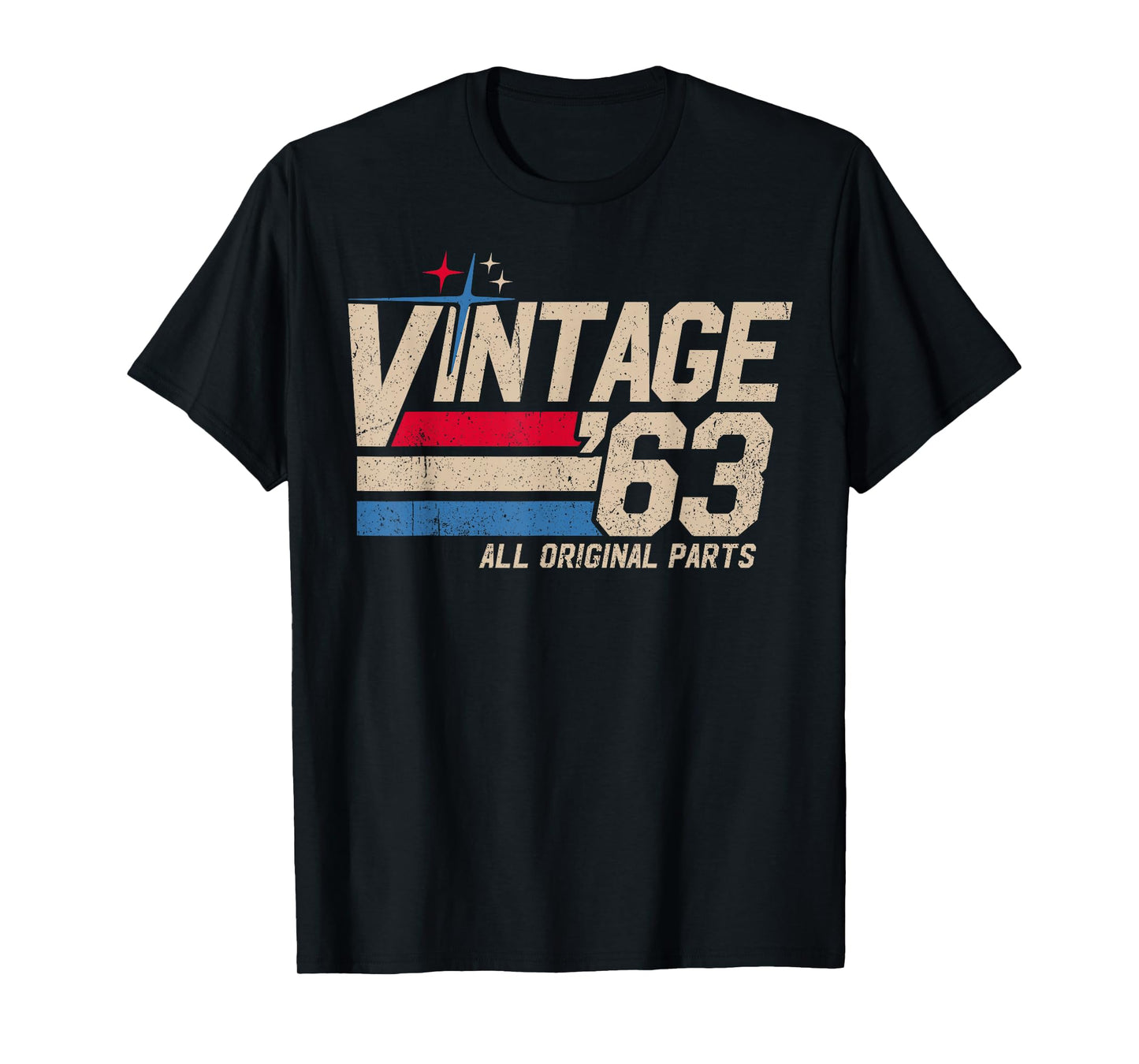 Vintage '63 Retro 62nd Birthday for Men Dad USA Since 1963 T-Shirt
