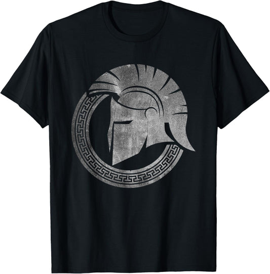 Spartan Warrior Helmet Ancient Greek Vintage T-Shirt T-Shirt