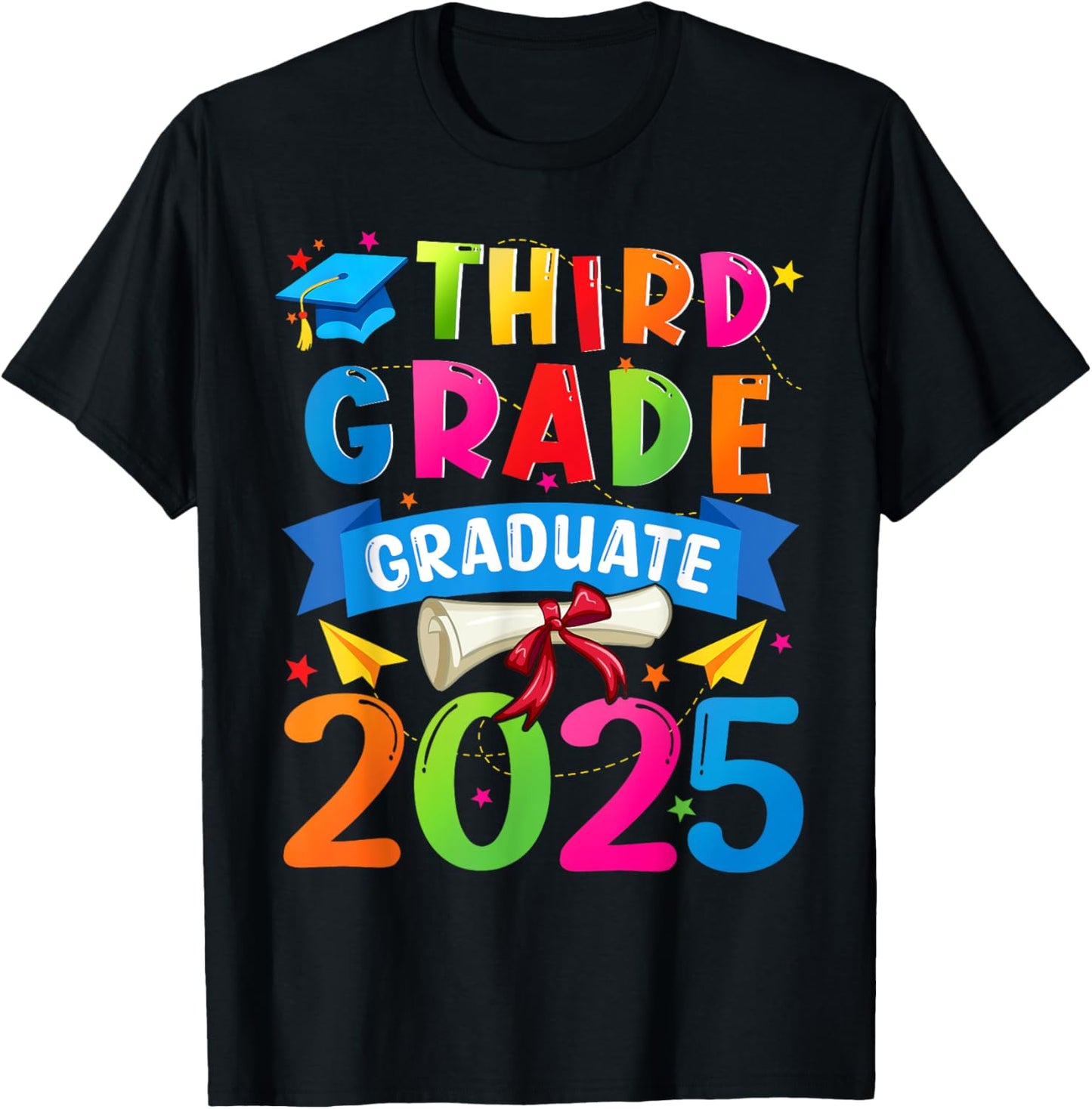 Third Grade 2025 Graduate Last Day Of School 3rd Grade Kid T-shirt by TeeBrew