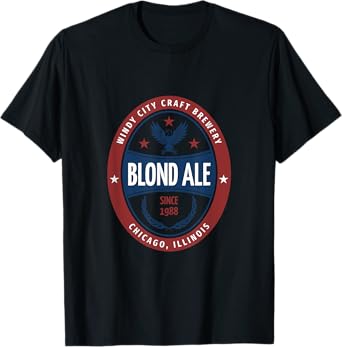Windy City Craft Brewery Blond Ale Meme Novelty Beer Logo T-Shirt