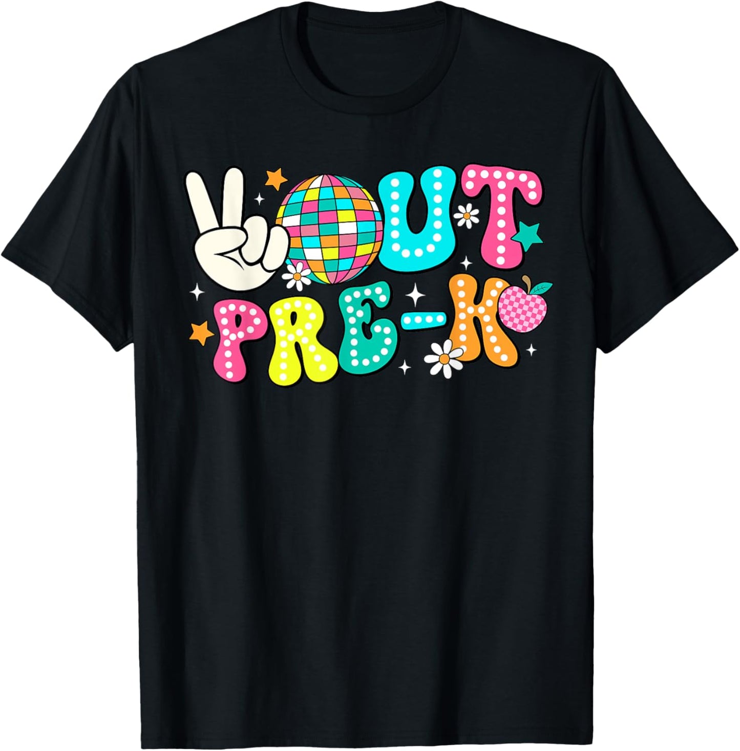 Peace Out Pre K Funny Happy Last Day Of School Hello Summer T-Shirt