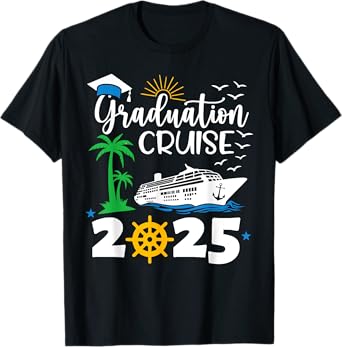 Graduation Cruise 2025 Graduate Hawaii Beach Summer Vacation T-Shirt