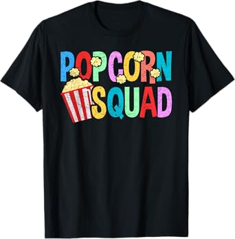 Popcorn Squad, Funny Movie Theater For Women Men T-Shirt