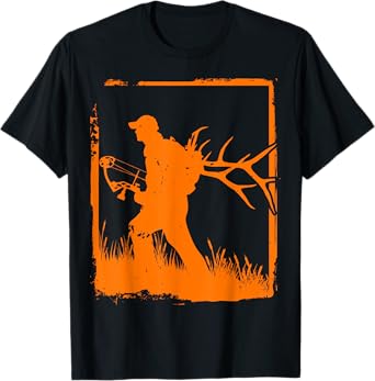 Archery Bow Hunter With Deer Elk Mule Accessories T-Shirt
