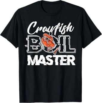 Crawfish Boil Master Cajun Seafood Festival Retro Cooking T-Shirt
