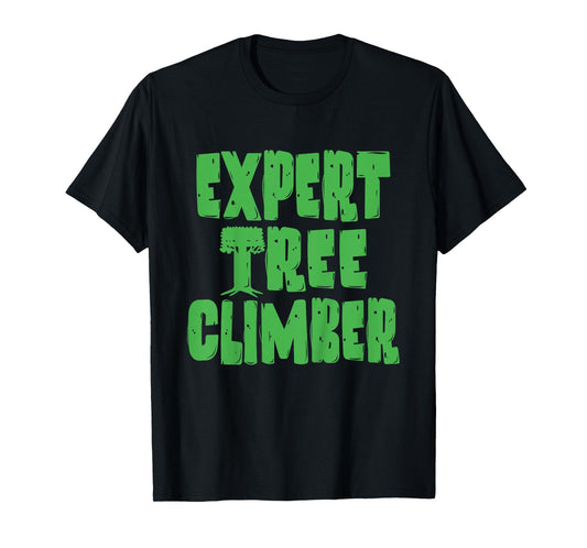 Expert Tree Climber Vacation Summer Kids Graphic Funny T-Shirt