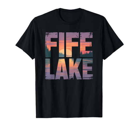 Fife Life Fife Lake Sunset Up North Michigan MI T-Shirt