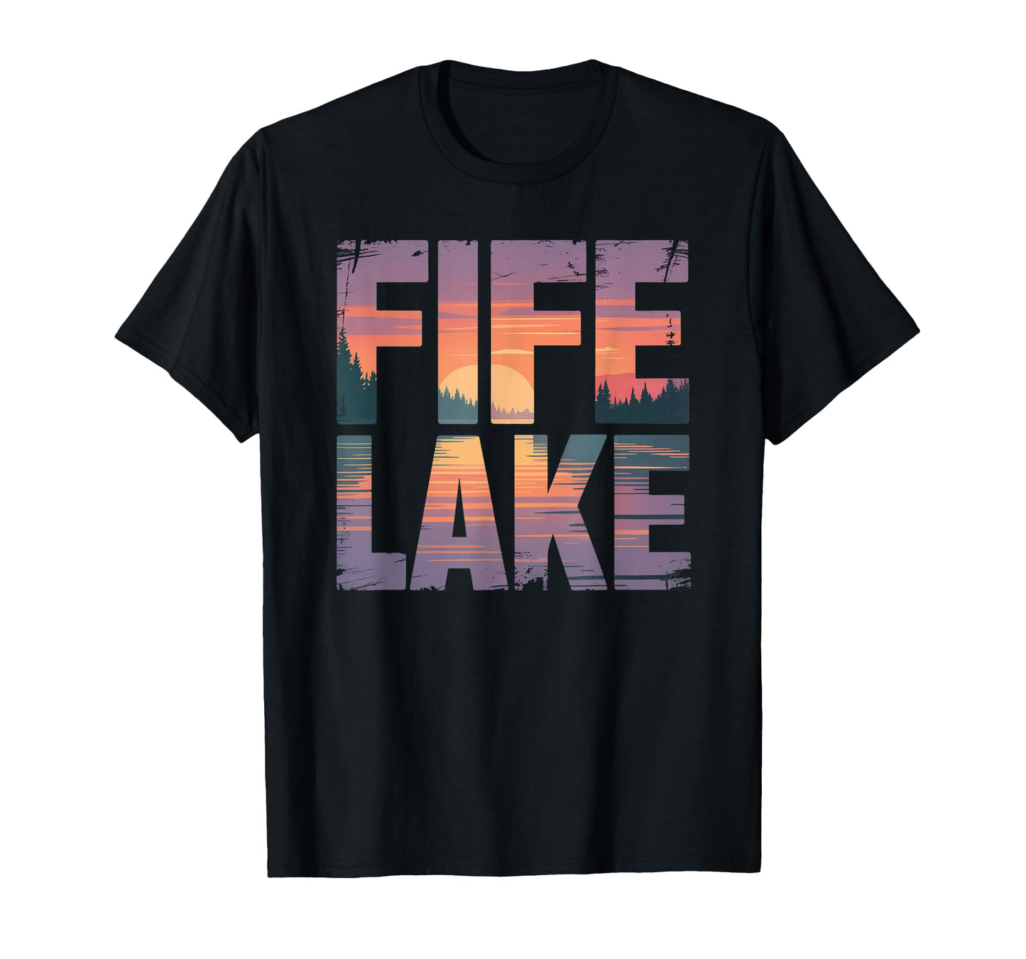 Fife Life Fife Lake Up North Sunset Michigan MI T-Shirt