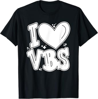 I Love VBS 2024 Vacation Bible School Christian Summer Camp T-Shirt for Men Women Kids