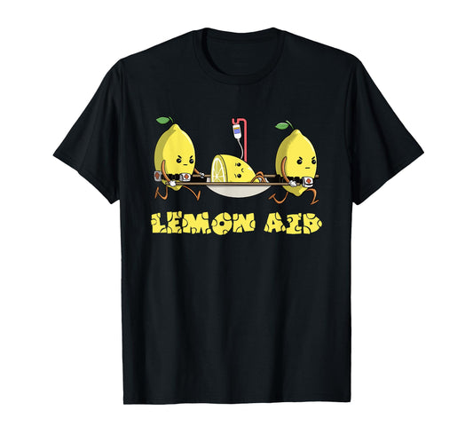 Lemon Aid Funny Lemonade Funny Lemons Meme Graphic Humorous T-Shirt