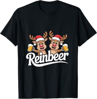 Reinbeer Christmas Reindeer Cheer Festive T-Shirt