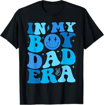 Groovy In My Boy Dad Era For Funny Fathers Day T-Shirt