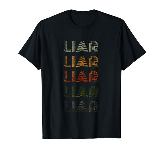 Love Heart Liar Tee Grunge Vintage Style Black Liar T-Shirt