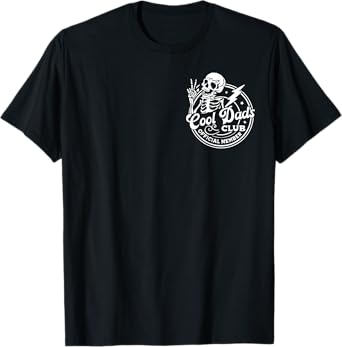 Official Member Cool Dads Club Funny Skeleton Father's Day T-Shirt