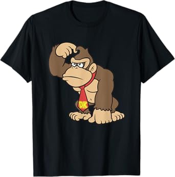 Donkey Kong Ape Thoughts Classic Nintendo Portrait T-Shirt
