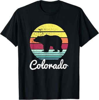 Vintage Retro Co Colorado Wildlife Bear Adventure T-shirt T-Shirt