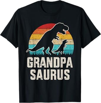 Grandpasaurus vintage dinosaur for grandpa from grandkid T-Shirt