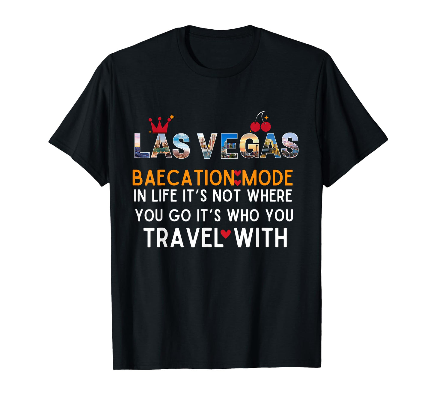 Las Vegas Baecation Mode Couples 2025 Matching Honeymoon T-Shirt