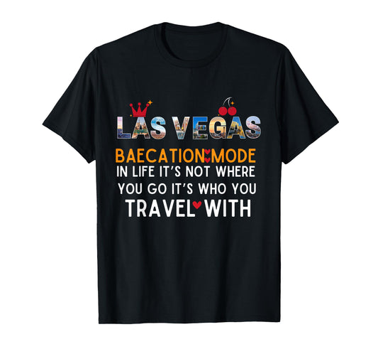 Las Vegas Baecation Mode Couples 2025 Matching Honeymoon T-Shirt
