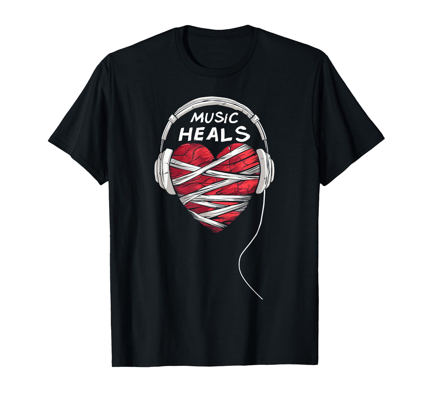 Music Heals Musician Music Lover T-Shirt