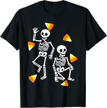 Candy Trump Halloween Party Skeletons Spooky Funny T-Shirt