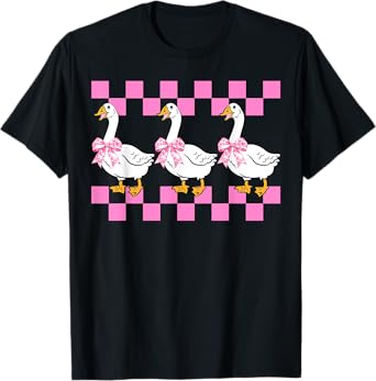 Groovy Goose Funny Coquette Animal Summer Women Girls T-Shirt