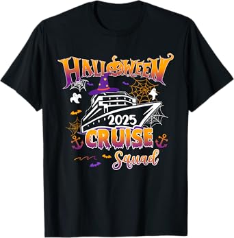 Halloween Cruise Squad 2025 Matching Family Cruising Crew T-Shirt
