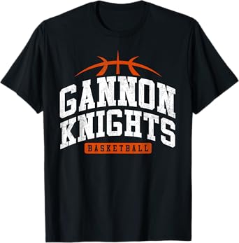 Gannon University Knights Basketball Vintage Arch Design T-Shirt