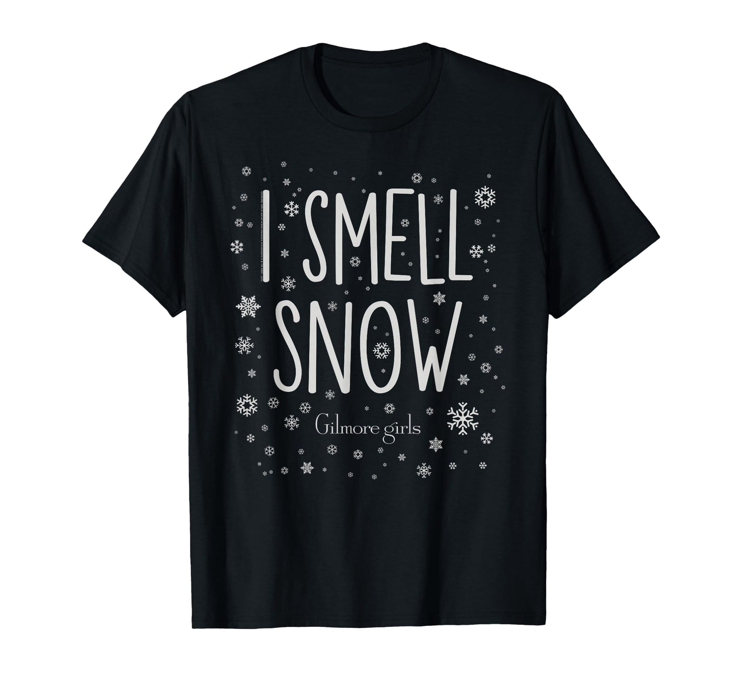 Gilmore Girls Snowflake Pattern I Smell Snow TV Show T-Shirt