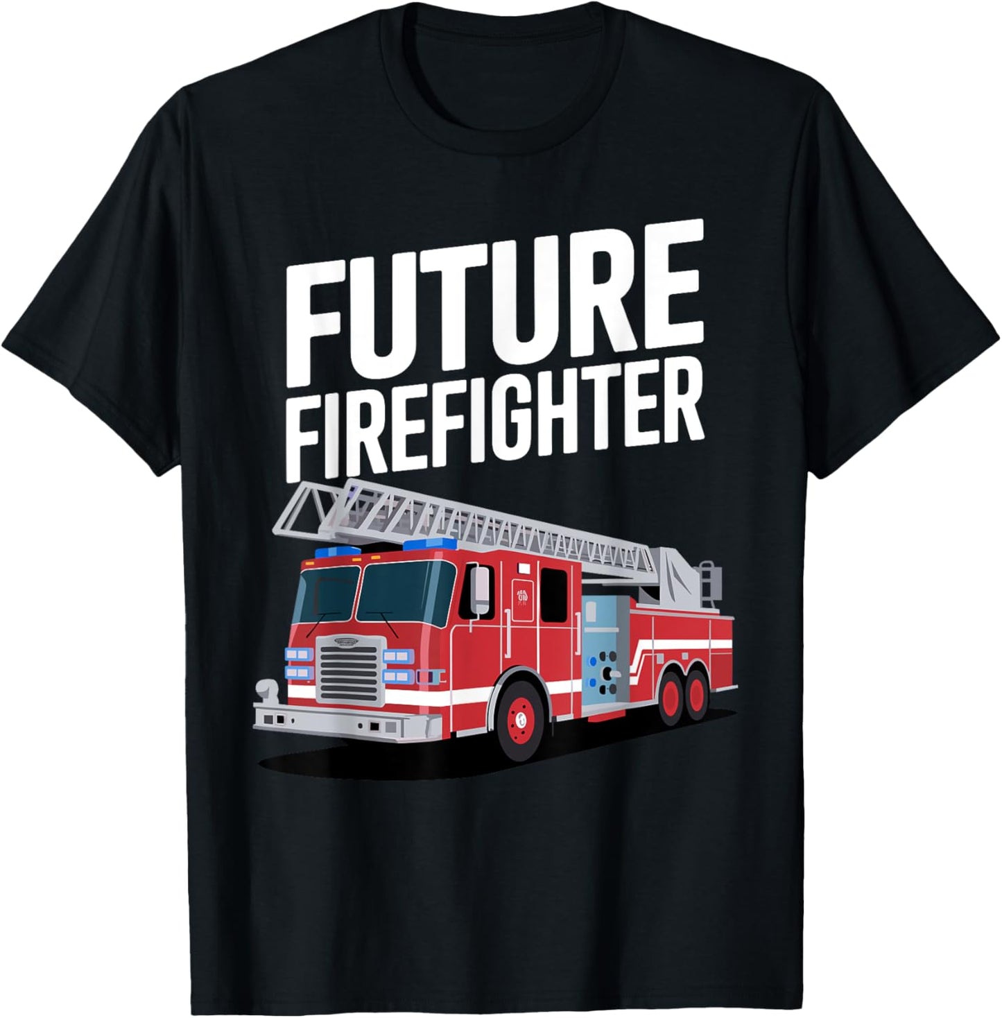 Future Firefighter Art For Boys Kids Fire Department Fireman T-Shirt
