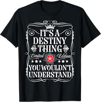 Destiny Name Its A Destiny Thing You Wouldn't Understand T-Shirt